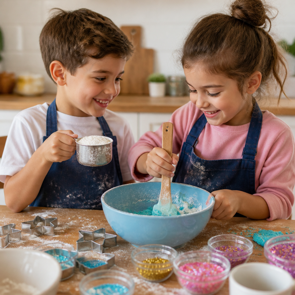 Making and Coloring Cookie Dough Shapes — Cooking & Baking activity for ages 5–9 years (indoor, 60 min)