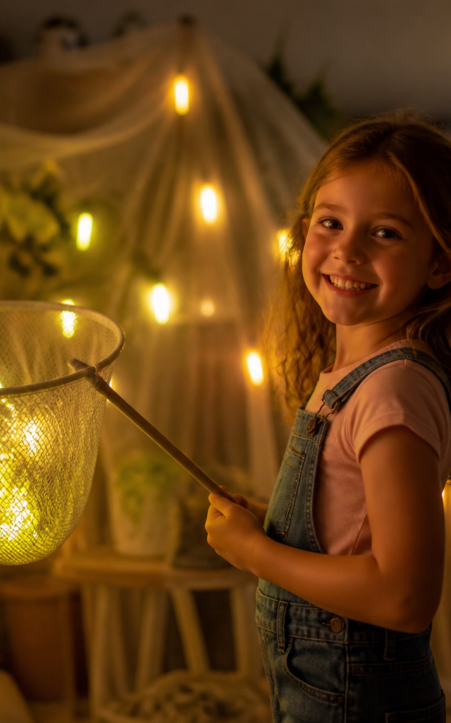 Enchanted Forest Firefly Catch — Movement activity for ages 4–8 years (indoor, 45 min)