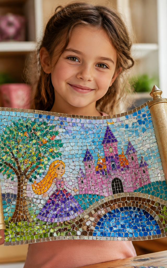 Enchanted Scroll Mosaic: A Tiled Tale — Reading & Literacy activity for ages 6–10 years (indoor, 60 min)