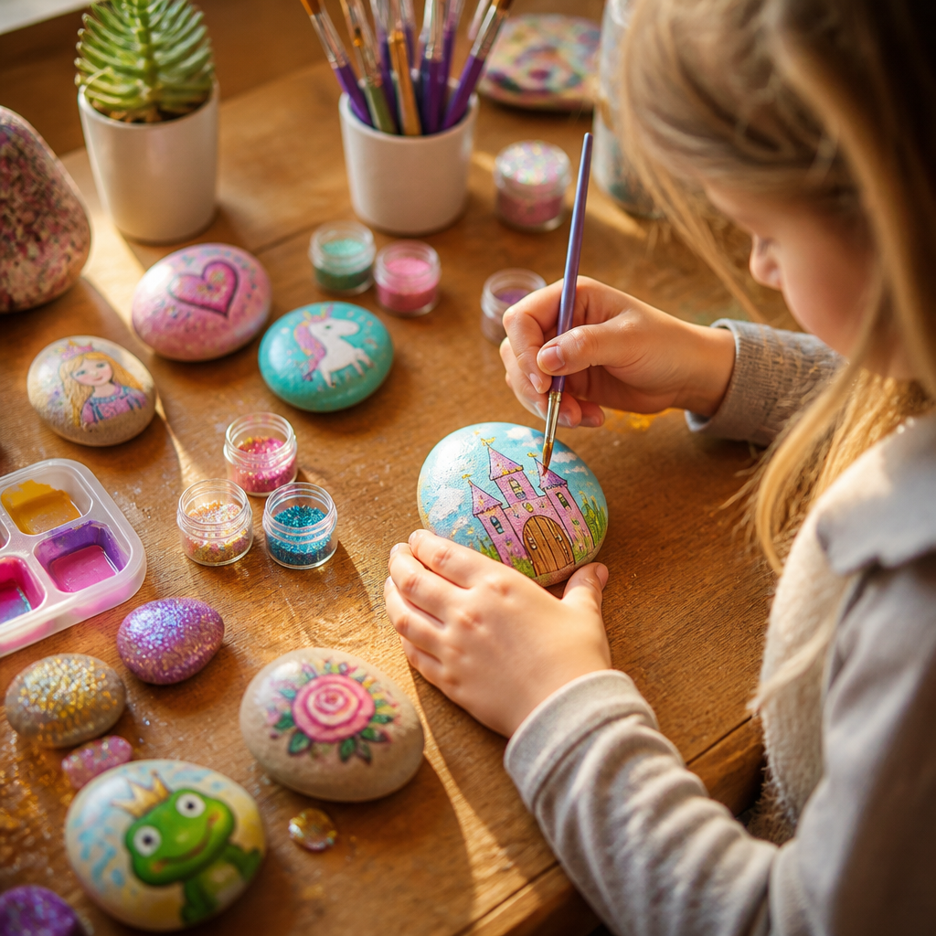 Fairy Tale Story Stone Creation Kit — Arts & Crafts activity for ages 5–9 years (indoor, 60 min)