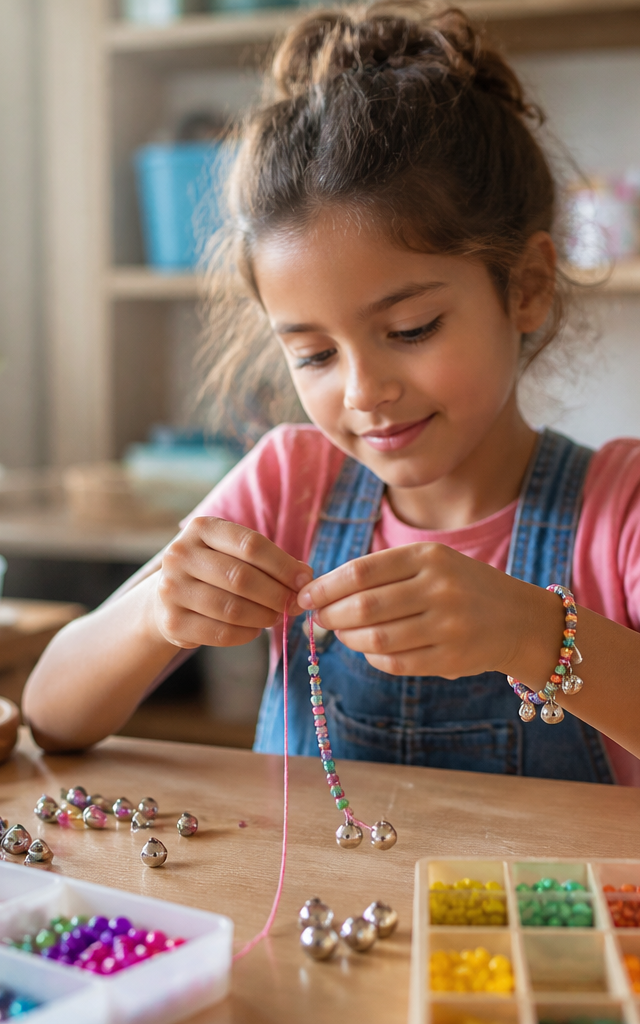 Glimmering Bell Bracelet with Jingle Jewels — Music activity for ages 6–10 years (indoor, 45 min)