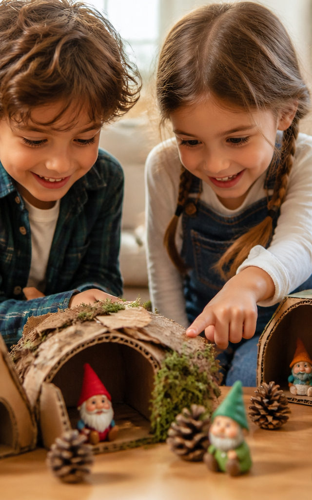 Glimmering Garden Gnome Scavenger Hunt — Arts & Crafts activity for ages 5–9 years (indoor, 60 min)