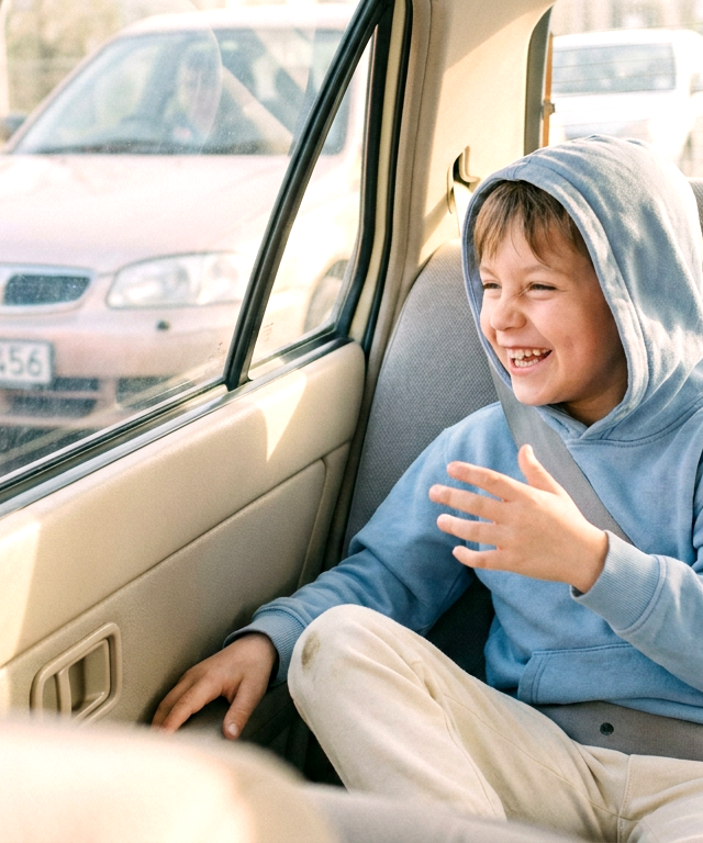 License Plate Story Builder — On-the-Go & Waiting activity for ages 5–10 years (indoor, 15 min)