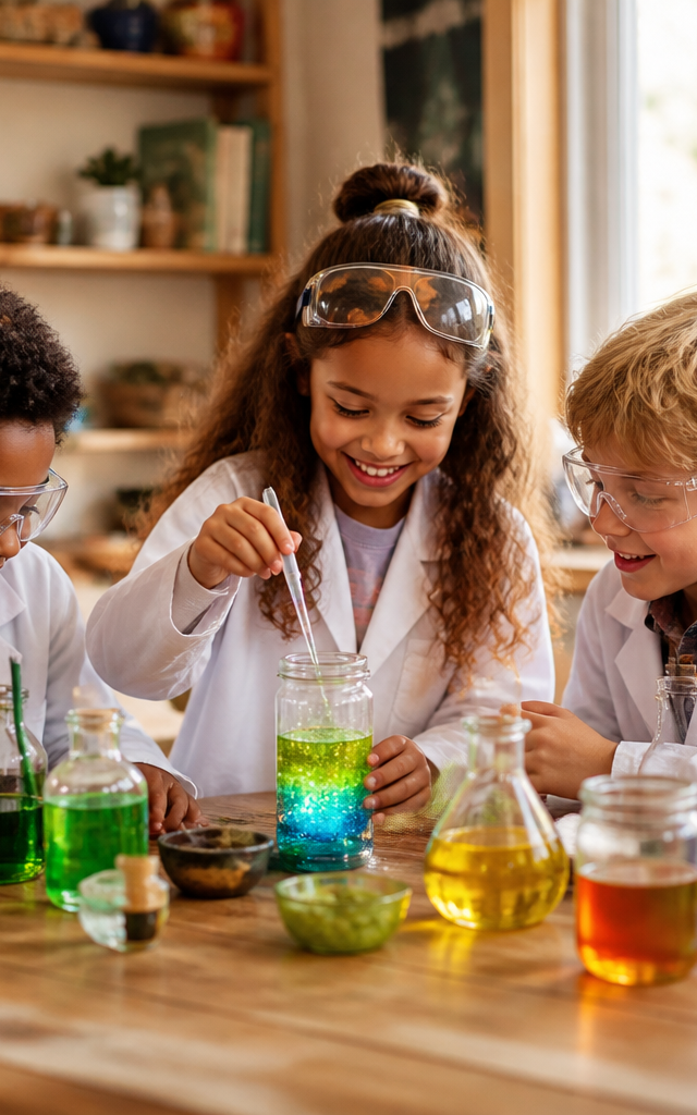 Magic Potion Volume Laboratory — Numbers & Math activity for ages 5–9 years (indoor, 60 min)