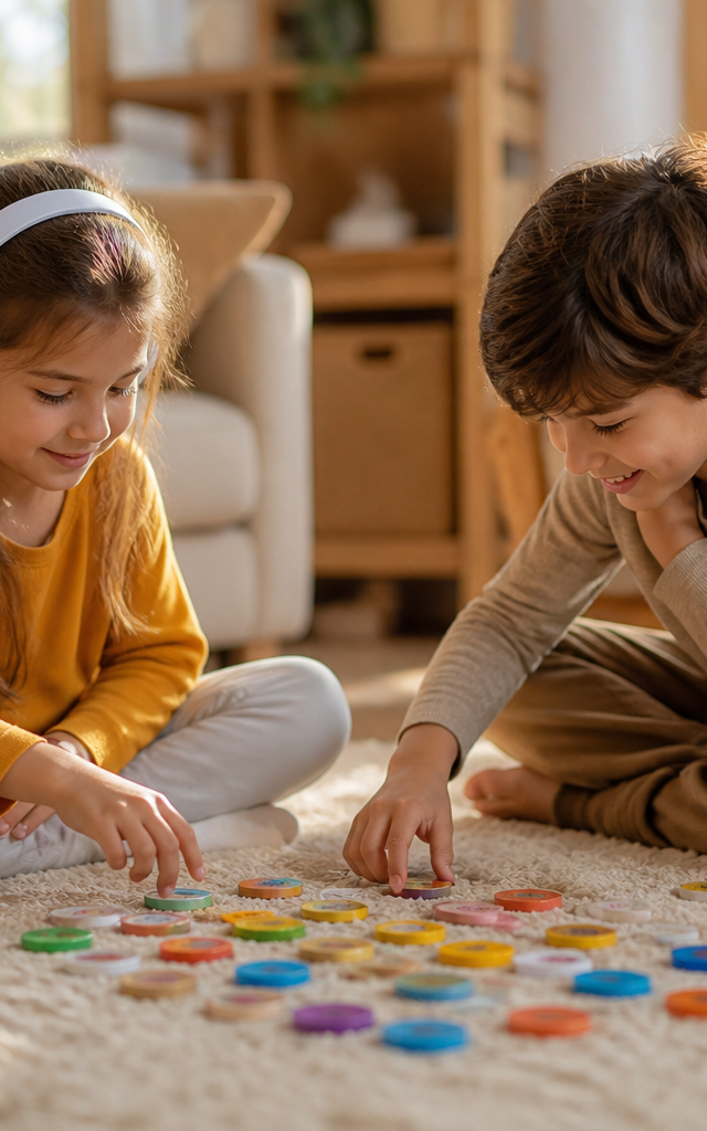 Melody Memory Game with Bottle Cap Notes — Music activity for ages 5–9 years (indoor, 60 min)