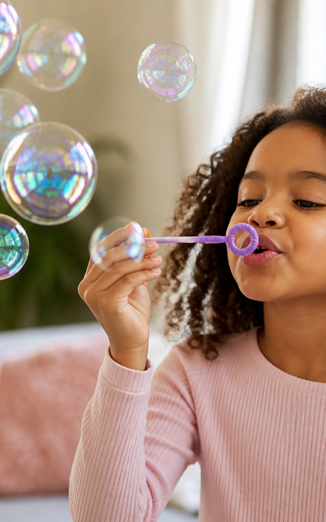 Mermaid Scale Iridescent Soap Bubbles — Magic Tricks activity for ages 5–9 years (indoor, 45 min)