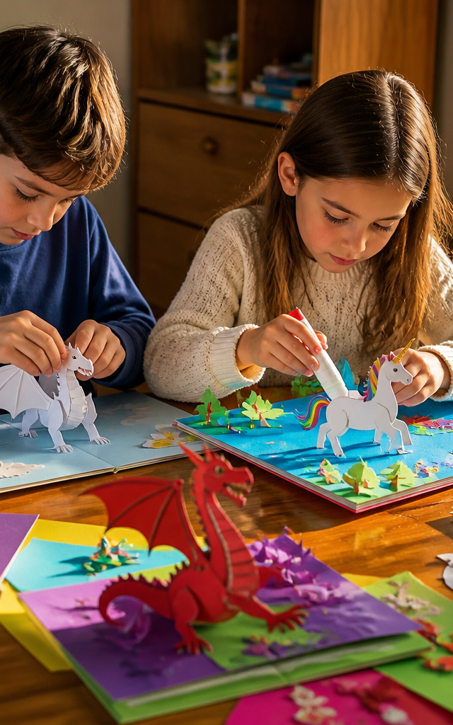 Mythical Creature Pop-Up Book Wonders — Reading & Literacy activity for ages 6–10 years (indoor, 60 min)
