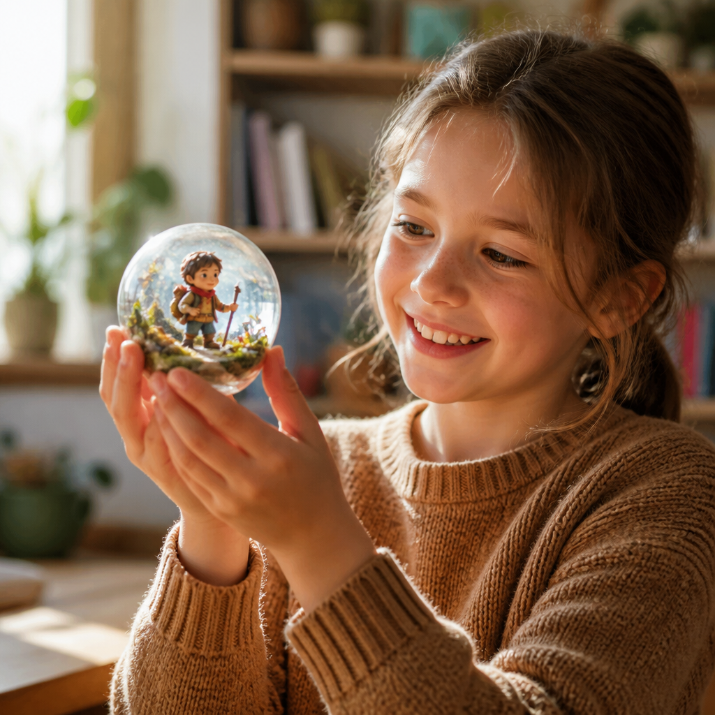 Pocket-Sized Character Journey Globes — Arts & Crafts activity for ages 6–10 years (indoor, 60 min)
