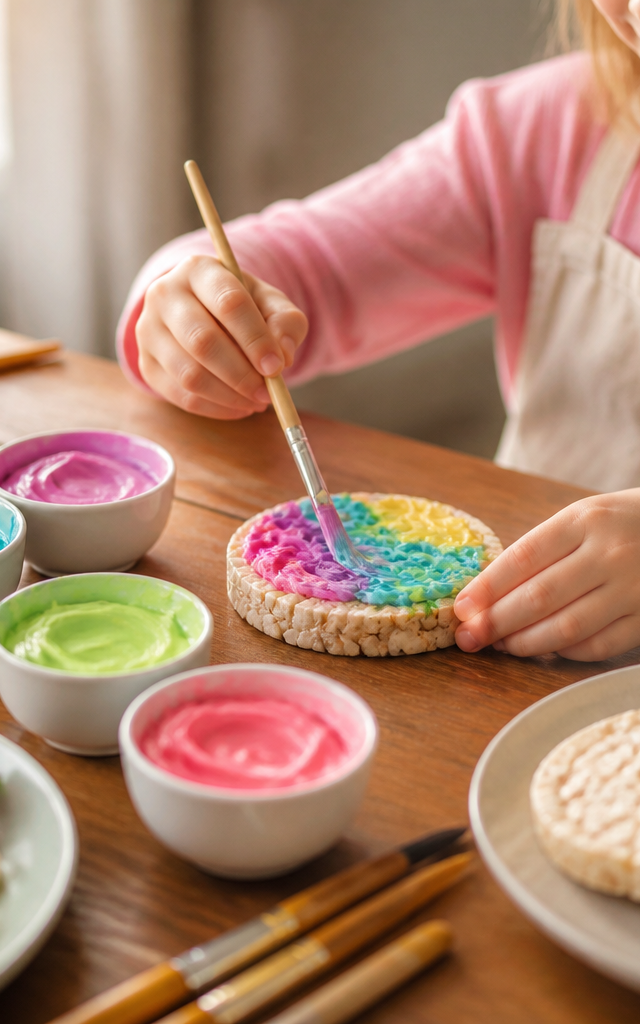 Rainbow Ripple Pudding Paintbrush Art — Cooking & Baking activity for ages 4–8 years (indoor, 45 min)