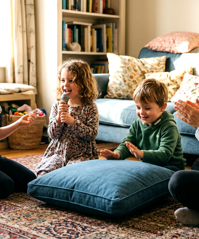 Rock Star Living-Room Concert — Pretend Play activity for ages 3–8 years (indoor, 15 min)