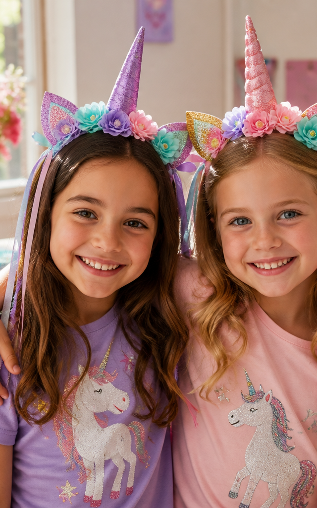 Sparkle-Dusted Unicorn Horn Headbands — Fantasy & Characters activity for ages 5–9 years (indoor, 60 min)