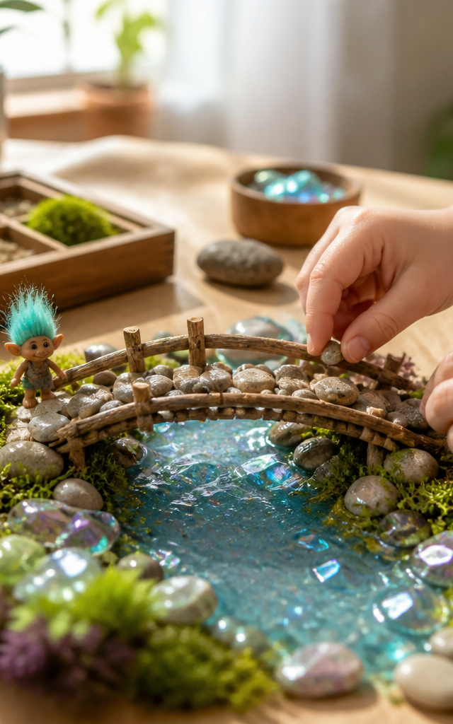 Tiny Troll Bridge Construction Kit — Fantasy & Characters activity for ages 5–9 years (indoor, 60 min)