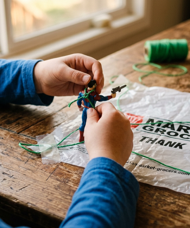Air Resistance Parachute Drop — Science Experiments activity for ages 6–8 years (indoor, 30 min)