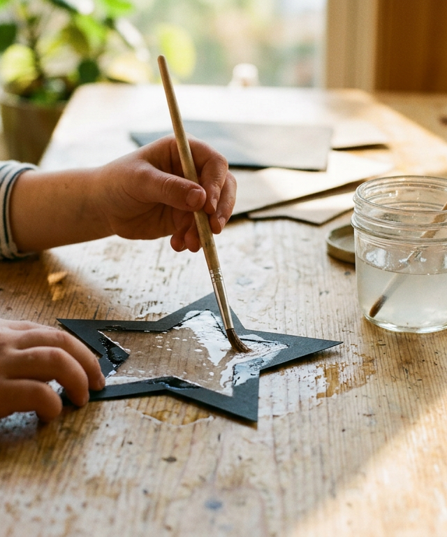 Crystalline Salt-Suncatcher Window Tiles — Arts & Crafts activity for ages 4–7 years (indoor, 45 min)
