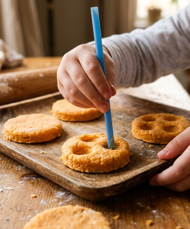 Moon Crater Cheese Crackers — Cooking & Baking activity for ages 4–8 years (indoor, 35 min)
