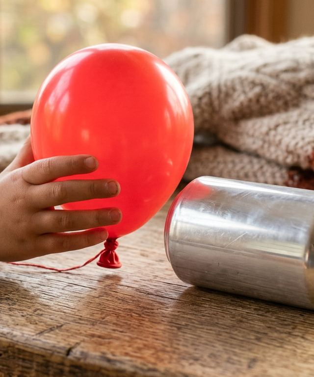 Static Electricity Balloon Wand Challenge — Science Experiments activity for ages 4–7 years (indoor, 15 min)