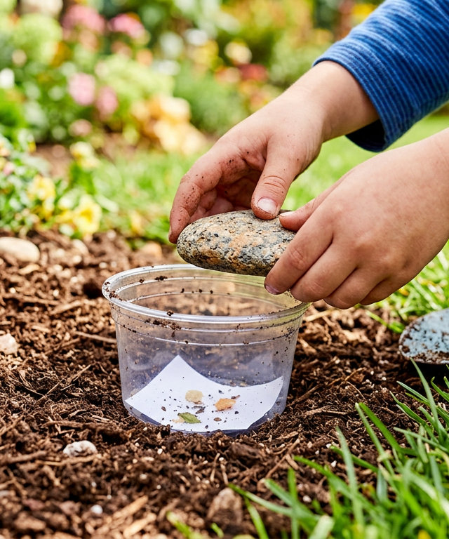 Backyard Bug Pitfall Trap Survey — Animals activity for ages 5–10 years (outdoor, 30 min)