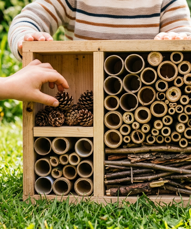 Build-a-Bug Garden Hotel — Nature & Outdoor Play activity for ages 3–8 years (indoor, 45 min)