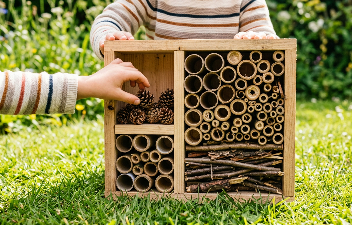 Build-a-Bug Garden Hotel — Nature & Outdoor Play activity for ages 3–8 years (indoor, 45 min)