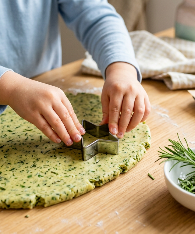 Herb Garden Play Dough Crackers — Cooking & Baking activity for ages 4–8 years (indoor, 60 min)