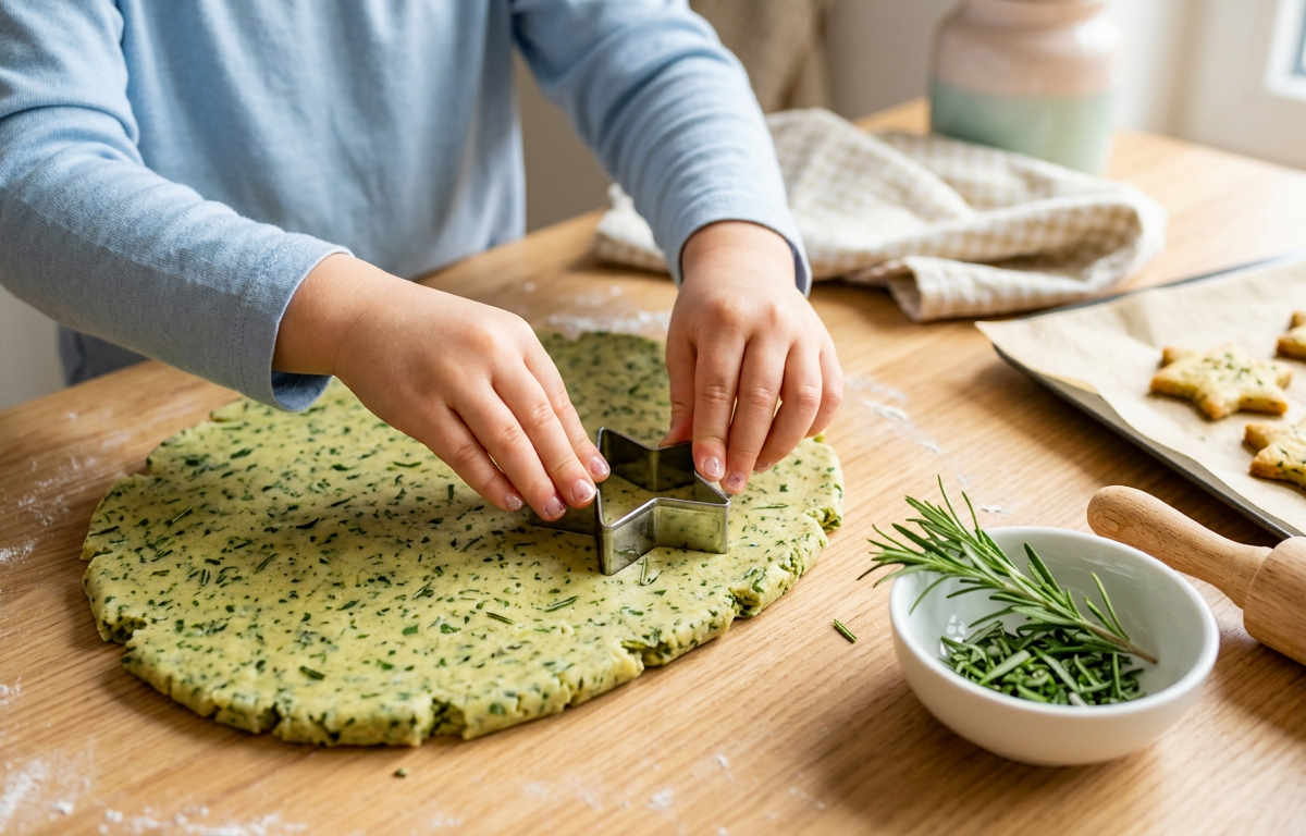 Herb Garden Play Dough Crackers — Cooking & Baking activity for ages 4–8 years (indoor, 60 min)