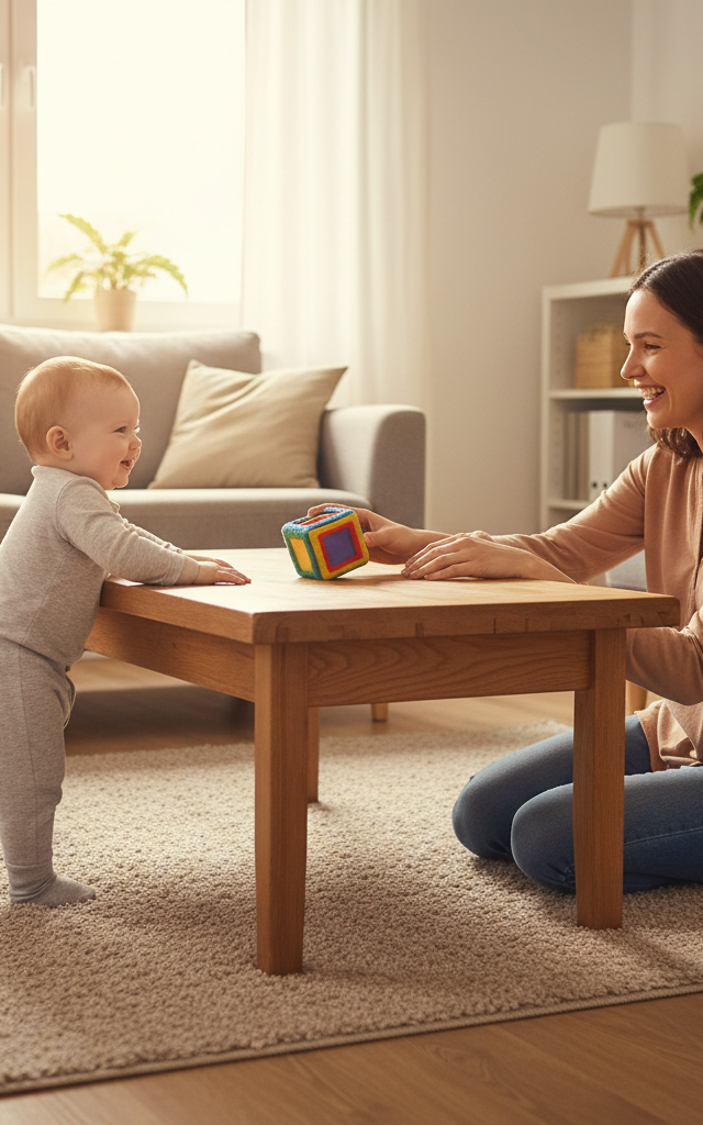 Tabletop Cruiser — Baby (0–12 months) activity for ages 10–12 months (indoor, 15 min)