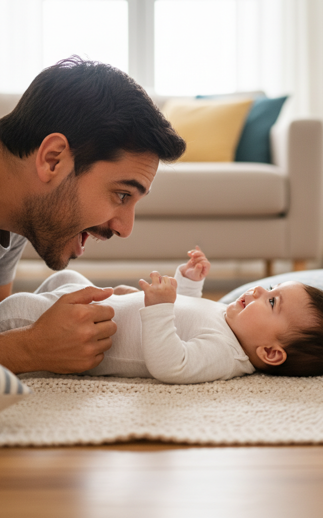 Vowel Echo Chat — Baby (0–12 months) activity for ages 0–3 months (indoor, 5 min)