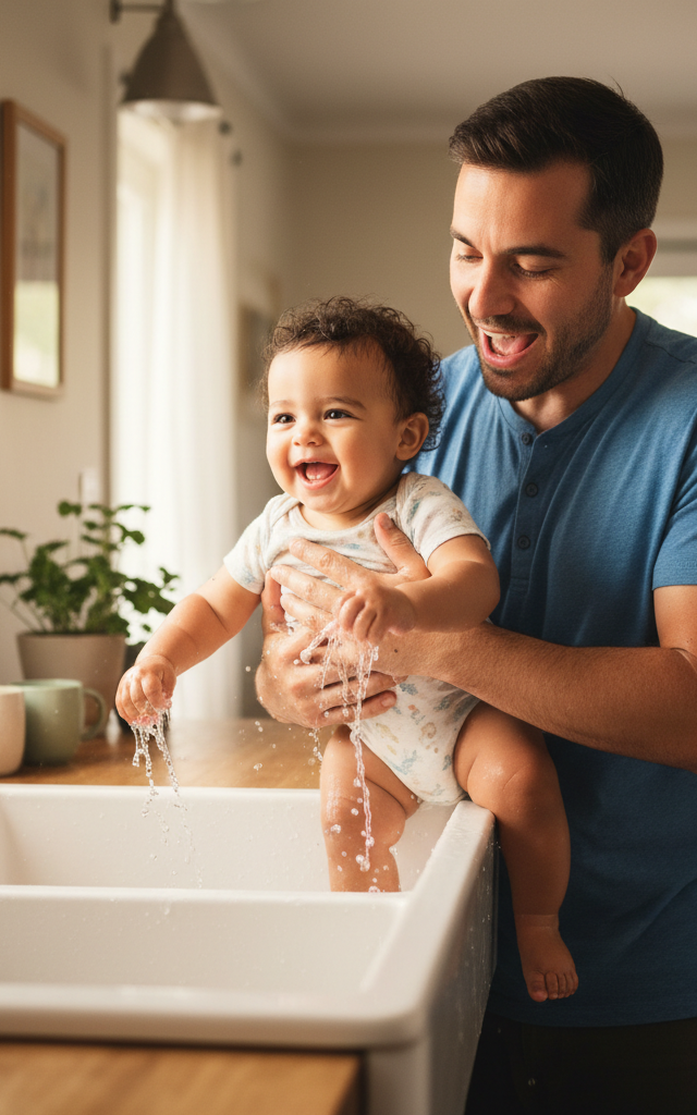 Tiny Hands, Big Splashes: A Germ-Busting Song! — Baby (0–12 months) activity for ages 6–12 months (indoor, 10 min)