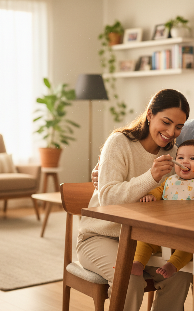 My First Spoon: A Puree Adventure! — Baby (0–12 months) activity for ages 6–8 months (indoor, 15 min)