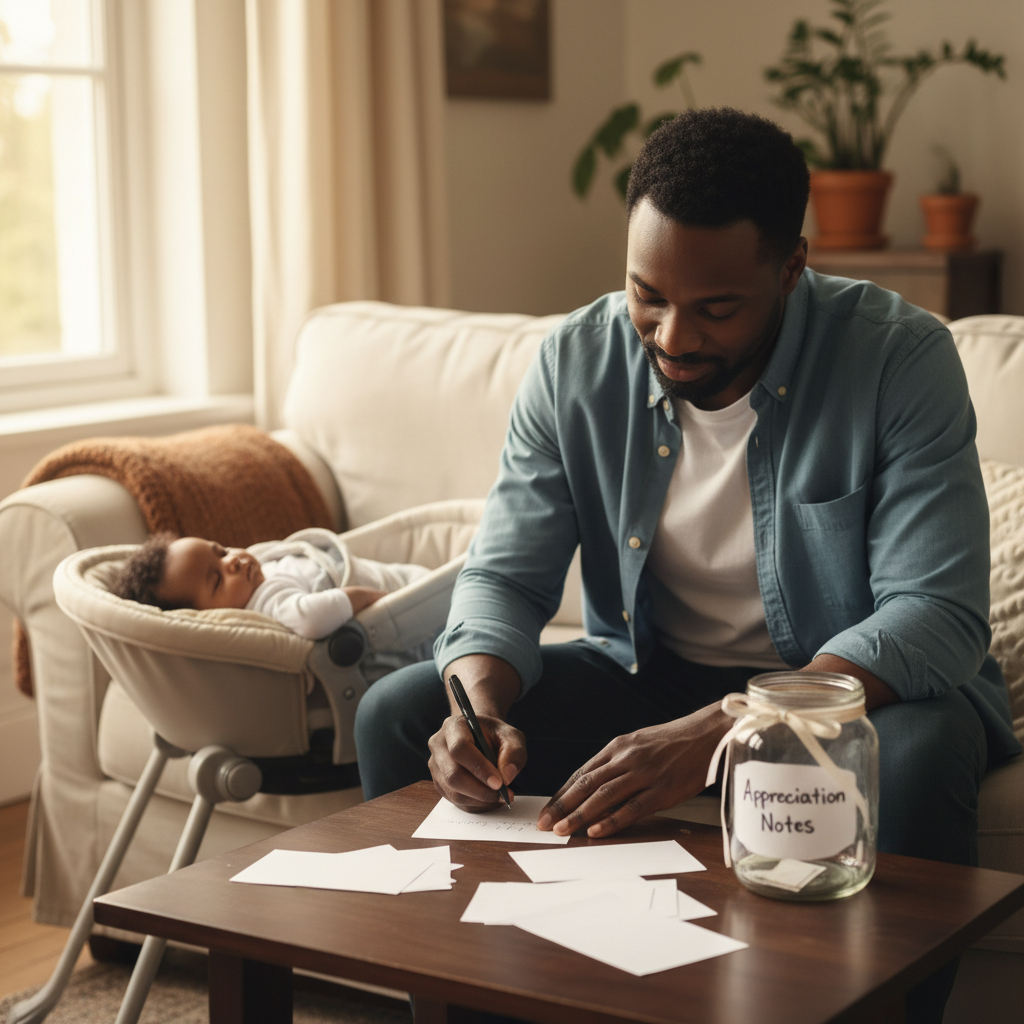 Appreciation Note Jar: Nurturing Your Partnership — Parent Care activity for ages For parents (indoor, 15 min)