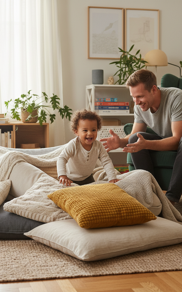 Cozy Cushion Mountain Climb for Little Explorers — Toddler (12–36 months) activity for ages 12–24 months (indoor, 15 min)