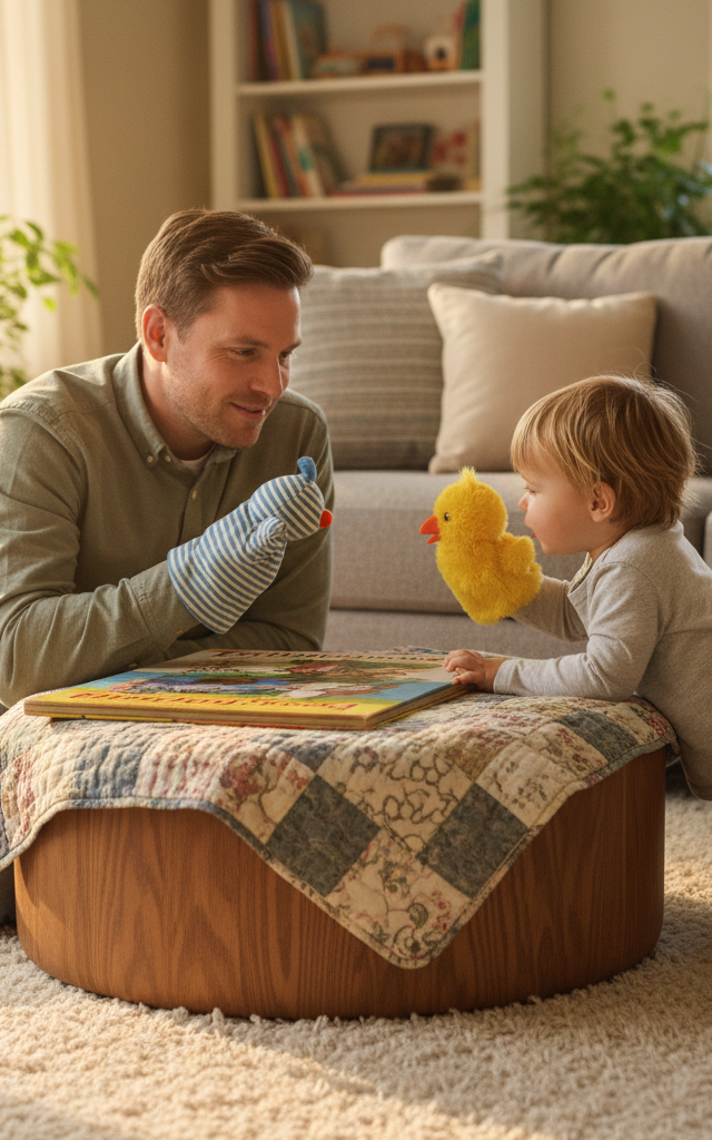 Story Time Puppet Show — Toddler (12–36 months) activity for ages 30–36 months (indoor, 15 min)