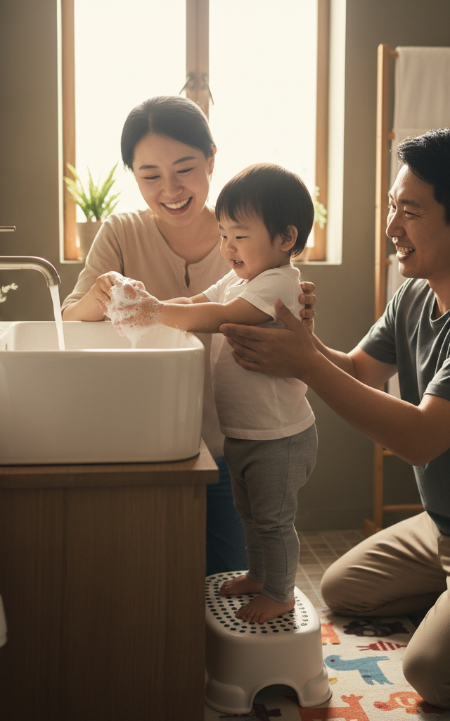 Sing-Along Hand Wash — Toddler (12–36 months) activity for ages 18–36 months (indoor, 5 min)