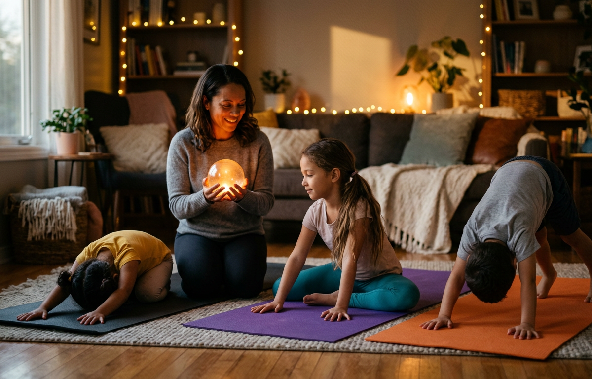 Cosmic Kids Constellation Yoga Journey — Movement activity for ages 4–8 years (indoor, 30 min)