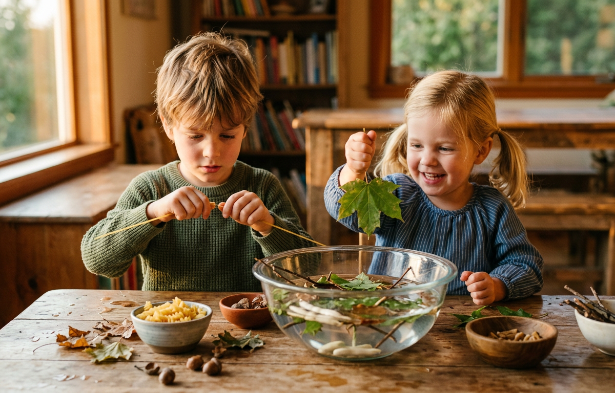 Crunchy Nature Sound Soup & Potion Lab — Sensory Play activity for ages 2–8 years (indoor, 30 min)