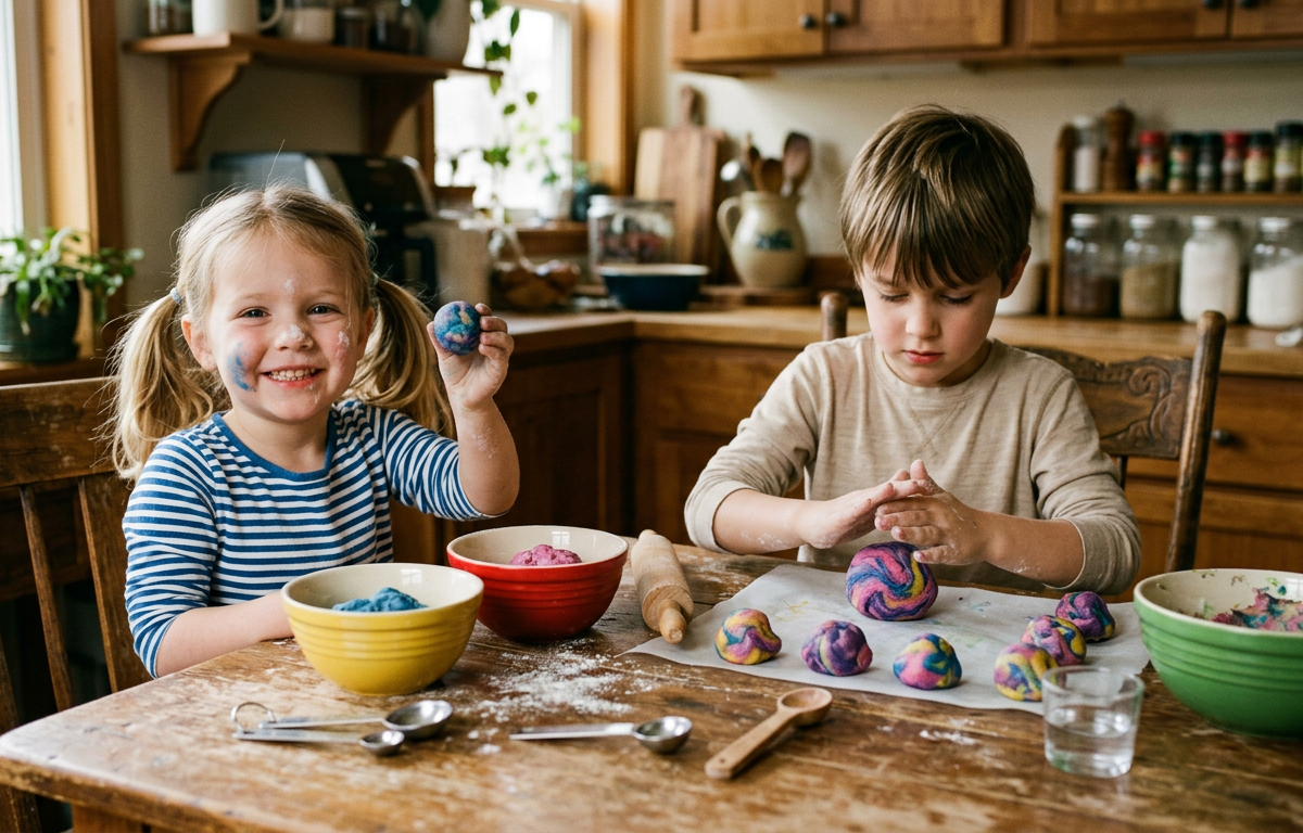 Galaxy Swirl No-Bake Energy Bites — Cooking & Baking activity for ages 4–10 years (indoor, 45 min)
