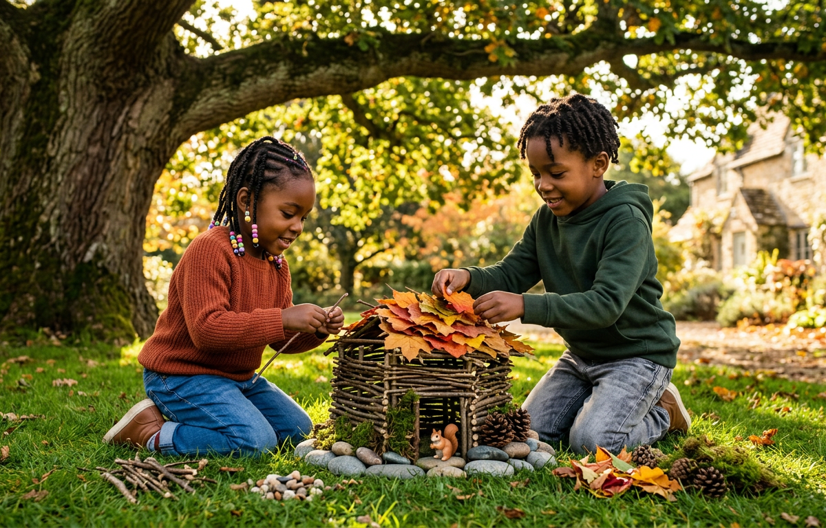 Magical Mini-Forts for Forest Creatures — Nature & Outdoor Play activity for ages 3–10 years (outdoor, 45 min)
