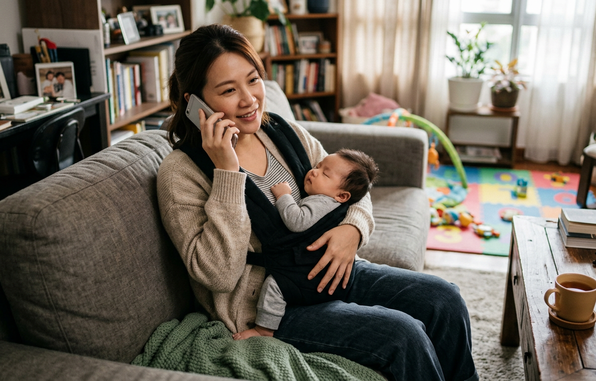 Sunday Call-a-Friend Ritual — Parent Care activity for ages For parents (indoor, 20 min)