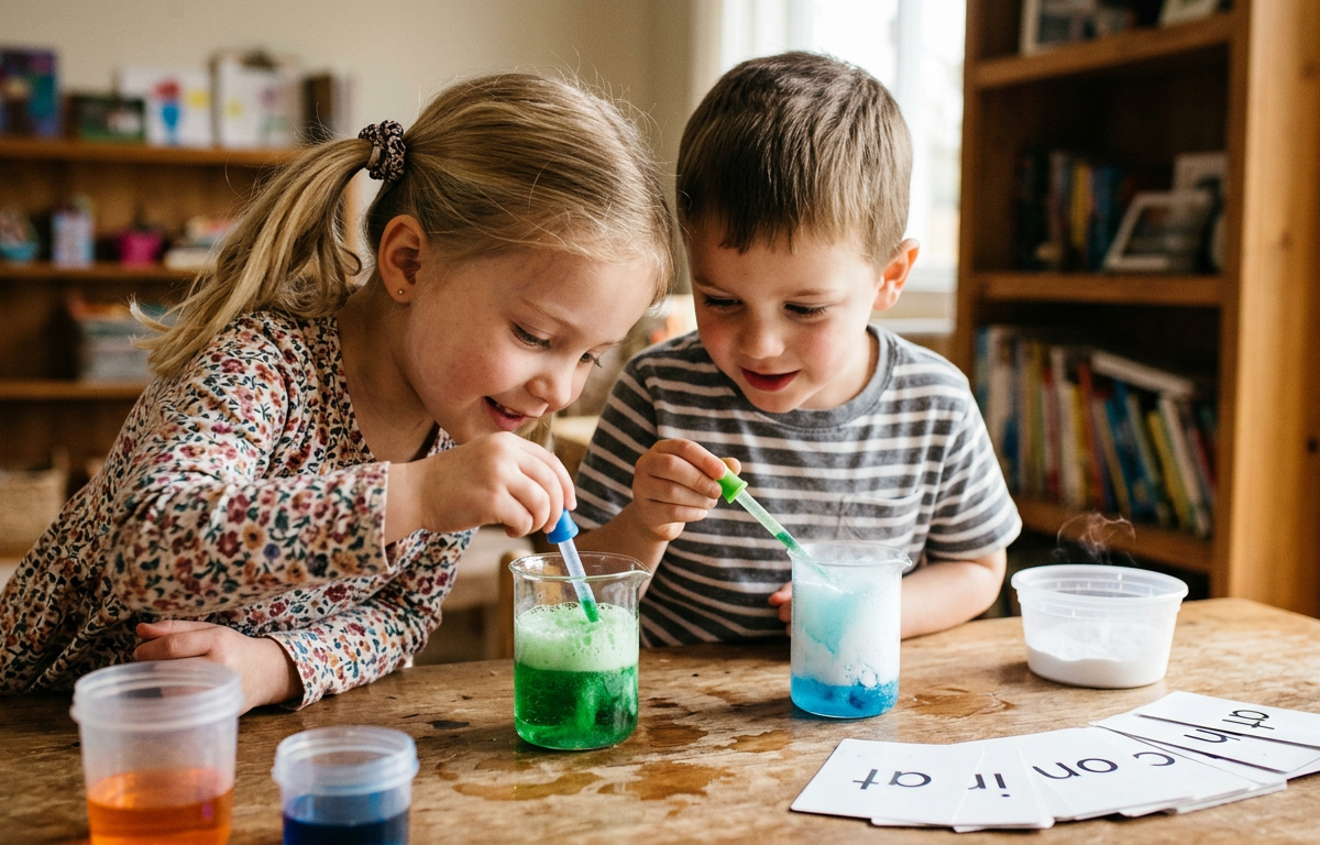Phonics Potion Lab: Bubble Brew Blends — Reading & Literacy activity for ages 4–8 years (indoor, 45 min)
