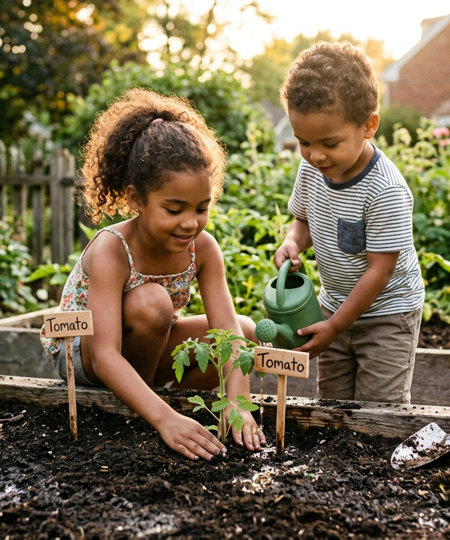 Plant a Themed Culinary Story Garden — Nature & Outdoor Play activity for ages 4–10 years (outdoor, 60 min)