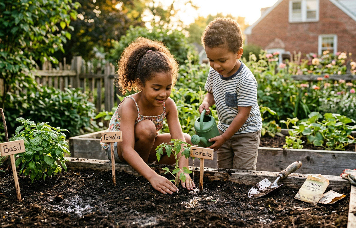 Plant a Themed Culinary Story Garden — Nature & Outdoor Play activity for ages 4–10 years (outdoor, 60 min)