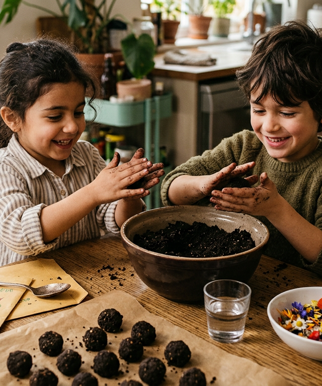 Secret Agent Seed Bombs for Community Kindness — Building Character activity for ages 3–9 years (indoor, 30 min)