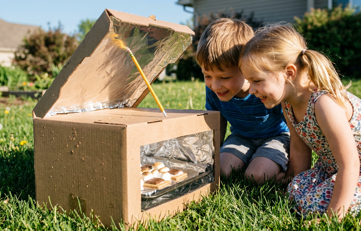 Solar Oven S'mores: Cooking with Sunshine — Cooking & Baking activity for ages 5–10 years (outdoor, 60 min)