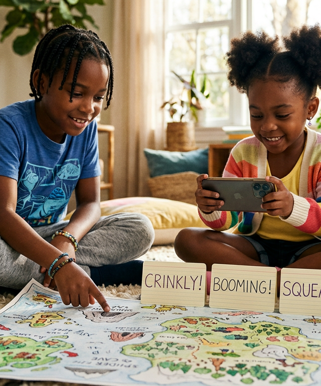 Sound Scavenger Hunt: Mapping Your World's Audio — Music activity for ages 4–10 years (indoor, 45 min)
