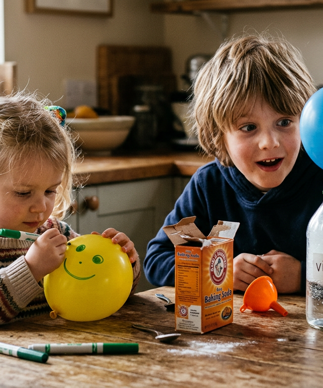 Summoning a Sprite with a Self-Inflating Balloon — Science Experiments activity for ages 3–9 years (indoor, 30 min)
