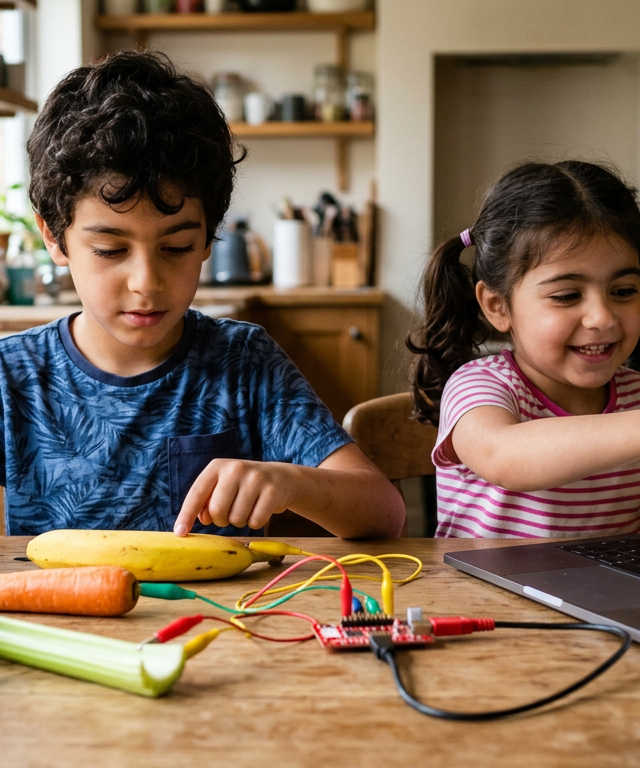 Vegetable Keyboard: Build a Playable Veggie Piano — Music activity for ages 5–10 years (indoor, 30 min)