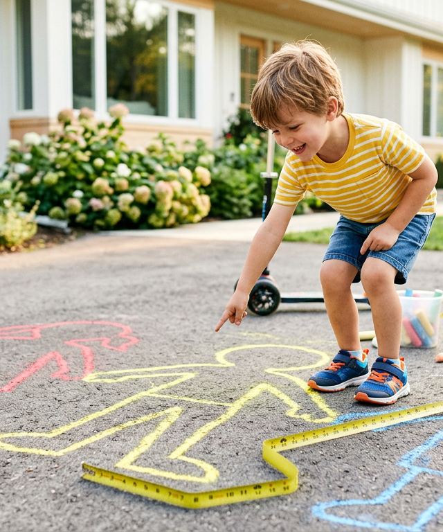 Sidewalk Chalk Sundial & Shadow Tracker — Numbers & Math activity for ages 5–9 years (outdoor, 20 min)