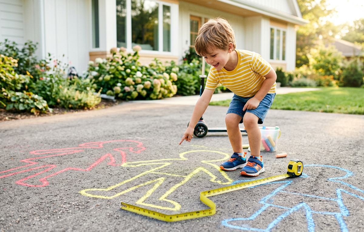 Sidewalk Chalk Sundial & Shadow Tracker — Numbers & Math activity for ages 5–9 years (outdoor, 20 min)