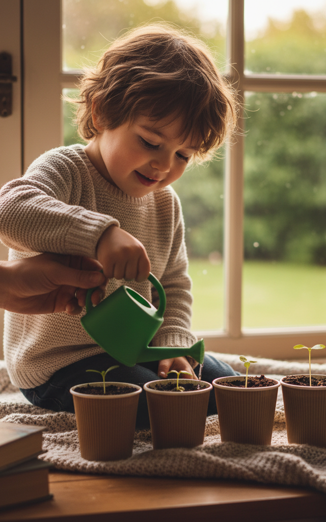 Spring Seed Sprout Cup Garden — Holidays & Seasons activity for ages 4–8 years (indoor, 20 min)
