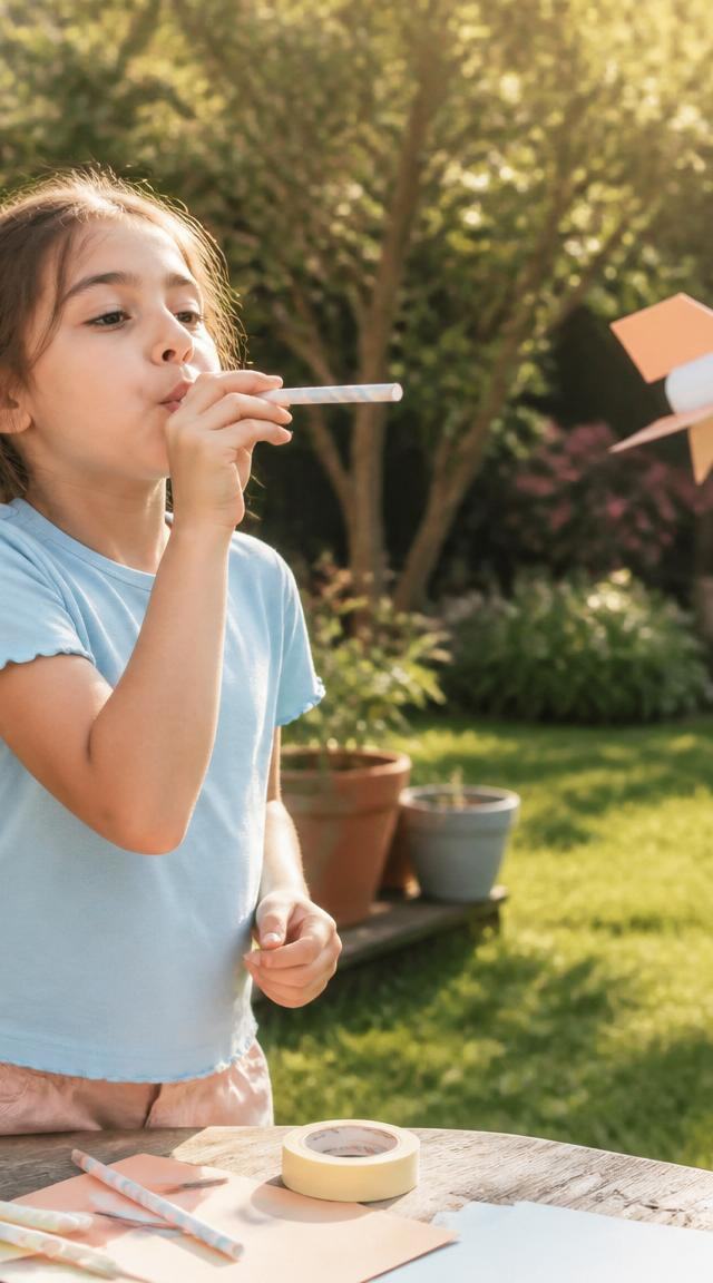 Paper Straw Rocket Blow Launcher — Construction & Engineering activity for ages 5–9 years (indoor, 25 min)